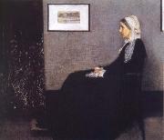 James Abbott McNeil Whistler Arrangement in Grey and Black Nr.1 or Portrait of the Artist-s Mother oil painting on canvas
